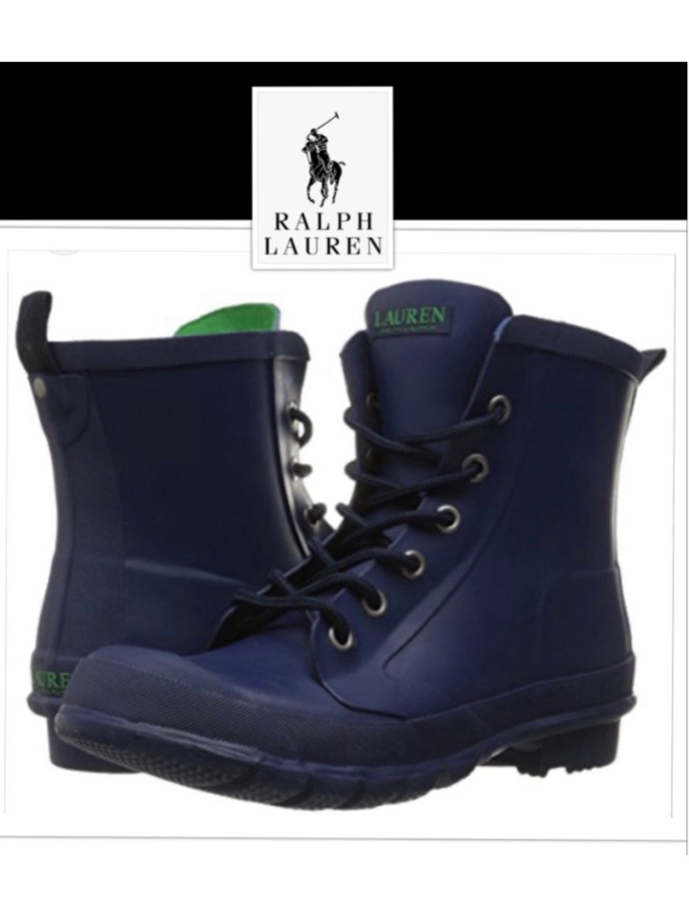 Polo Ralph Lauren Preppy Outdoor Classic Waterproof Boots Women’s 7B